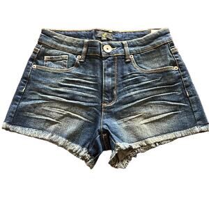G:21 Juniors Size 3 Blue Stretch Denim Jeans Shorts NWT